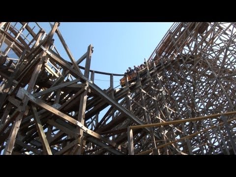 Off-ride footage of a Boardwalk Bullet train