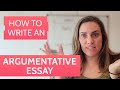 How to Write an Argumentative Essay | Advance Writing