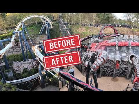 Nemesis vs Nemesis Reborn: Before & After - Alton Towers Resort