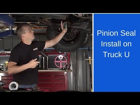 SKF & Truck U install a pinion seal