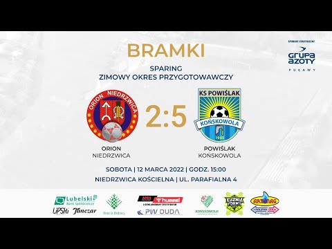 Orion Niedrzwica - Powiślak Końskowola 2:5 (bramki) #sparing | Sezon 2021/2022