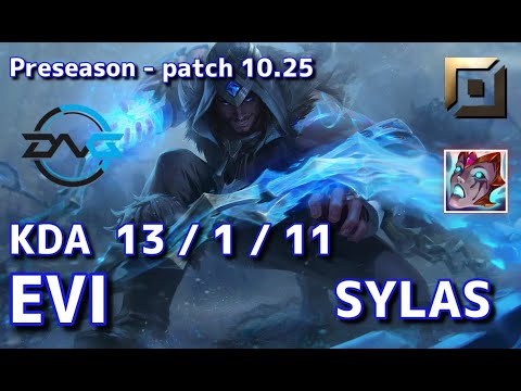【韓国サーバー/M1】DFM Evi サイラス(Sylas) VS ケイン(Kayn) TOP - Patch10.25 KR Ranked【LoL】