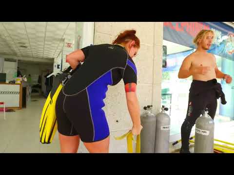 Diving with Delphinus in Mallorca.Nurkowanie,Polska baza delphinus na Majorce.