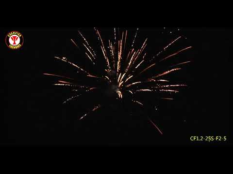 1.2" 25 shot cake fireworks