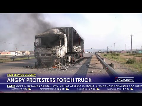 Truck torched after service delivery protests in Eastern Cape