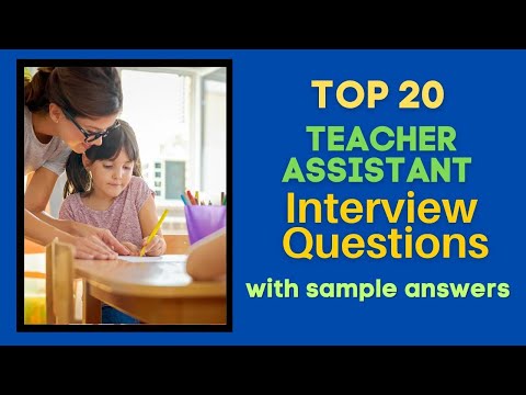 Teacher Assistant Interview Questions and Answers for 2025