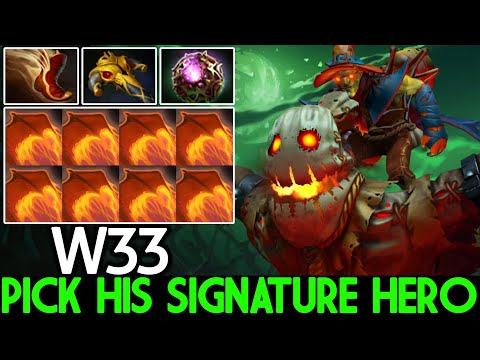 W33 [Batrider] Pick His Signature Hero Destroy Pub Game Dota 2