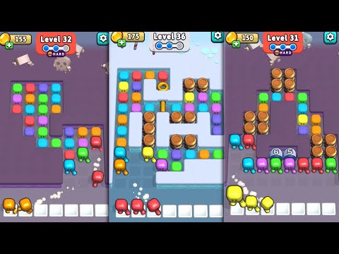 Block Jam 3D Puzzle level 31-36 Gameplay Walkthrough - YouTube