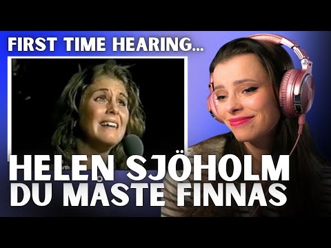 FIRST TIME Hearing Helen Sjöholm – Du måste finnas | Her Voice Gave Me CHILLS 😭🔥