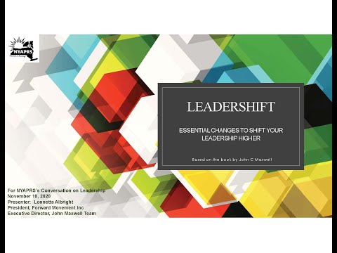 11-10-20 - Leadershift: Essential Changes to Shift Your Leadership Higher