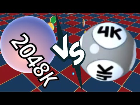 (tough but interesting) Rolling Double 4K vs Ball Run 2048 Merge Number  - all levels gameplay 👌 👍 😎
