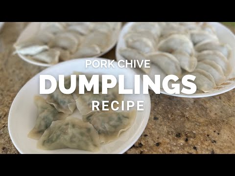 How to make Pork Chive Dumplings! (Easy and Delicious Filling)