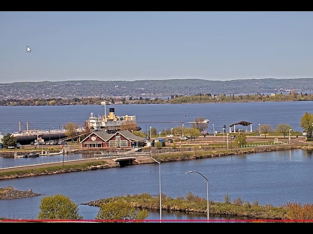 Live webcam view of SS Meteor & Superior Harborfront