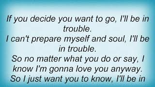 Temptations - I&#39;ll Be In Trouble Lyrics