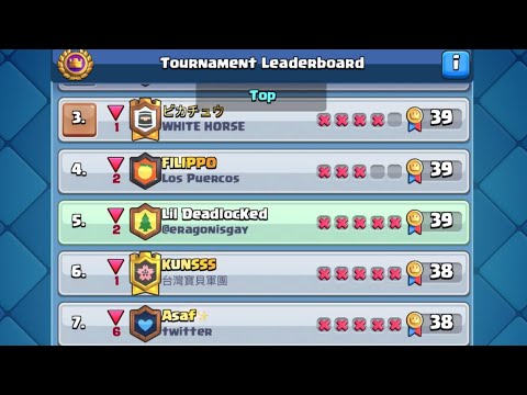 Top 5 Global Tournament Finish with 3.0 Xbow — Clash Royale