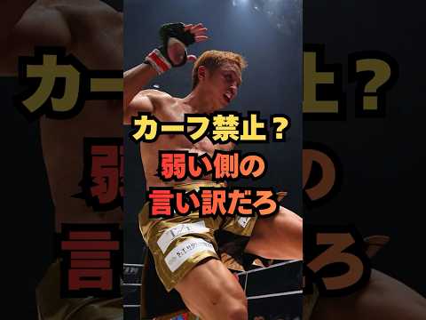 カーフ禁止？弱い側の言い訳だろ！ #格闘技 #RIZIN #MMA