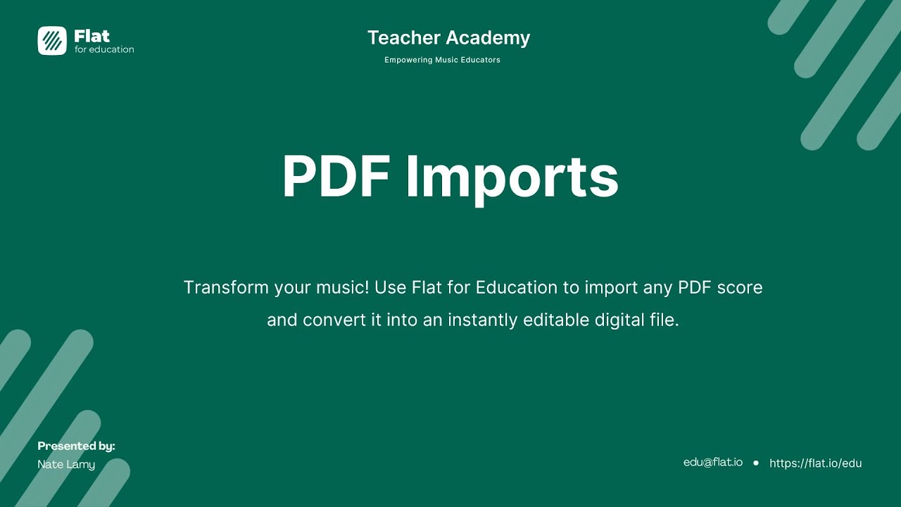 How Music Teachers Can Edit PDF Sheet Music Using Flat for Education
