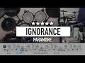 [Lv.16] Ignorance - Paramore (★★★★★) POP Drum Cover, Tutorial with sheet music