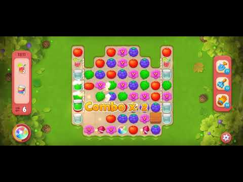 Gardenscapes Level 1811 [No booster] [Hard Level] #androidgameplay #powerseekers #gardenscapesgame