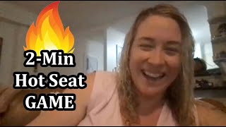 Catherine Britt Plays 2 Minute Hot Seat Game | Rave It Up