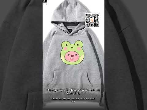 Áo hoodie có mũ trùm đầu họa tiết chó, phù hợp nam và nữ