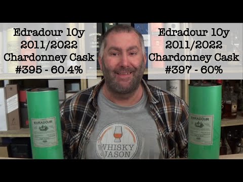 Edradour 10 years old 2011/2022 Chardonney Cask #395 & Chardonney Cask #397 comparison - WhiskyJason