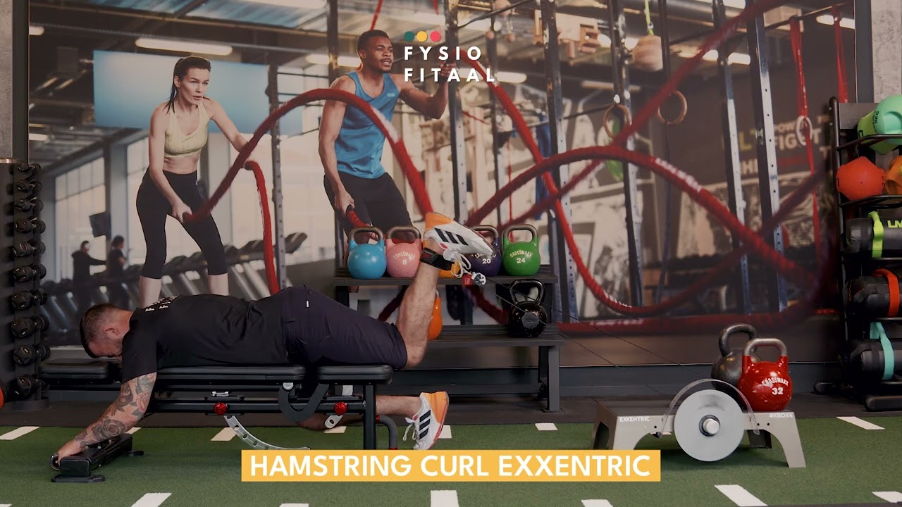 Video thumbnail: Hamstring curl eccentric