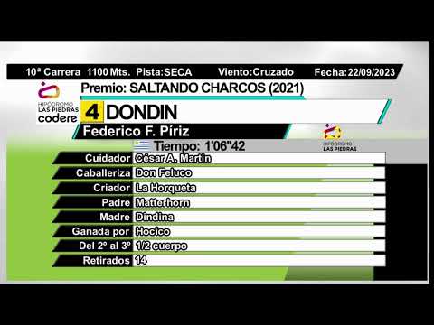 CARRERAS  HIPODROMO LAS PIEDRAS  22/9/23 - URUGUAY