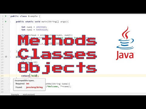 Java Tutorial 5 Methods Classes And Objects Explained