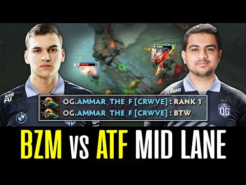 BZM vs ATF Mid Lane Battle - OG Civil War - OPEN ALL CHAT DOTA 2