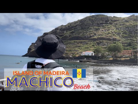 Island of Madeira - Machico Beach 🏖 One of the island of Madeiras beach  😱