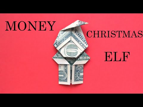 MONEY CHRISTMAS ELF (SANTA) | Dollar Origami | Tutorial DIY by NProkuda