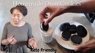 HOW TO MAKE OREO COOKIES| KETO OREO COOKIES| HOW TO MAKE LOW CARB OREO COOKIES