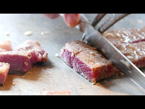 - Tôm hùm Kobe que é um pouco de Teppanyaki