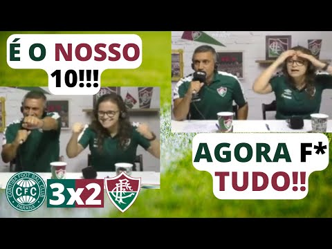 CORITIBA 3 x 2 FLUMINENSE - Flu sai na frente e sofre a virada no segundo tempo.