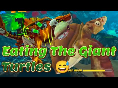 Eat ALL Giant Turtles Challenge - Hungry Shark World - With Meltdown Shark, The Bay Map Gameplay