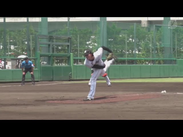 【ファーム】150km/h越え連発!! マリーンズ・一條力真 2つの三振を奪い1イニングを無失点に抑える!! 2025年7月6日 千葉ロッテマリーンズ 対 東京ヤクルトスワローズ