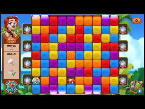 Lost Island Blast Adventure Level 303 - NO BOOSTERS 🏝️ | SKILLGAMING ✔️