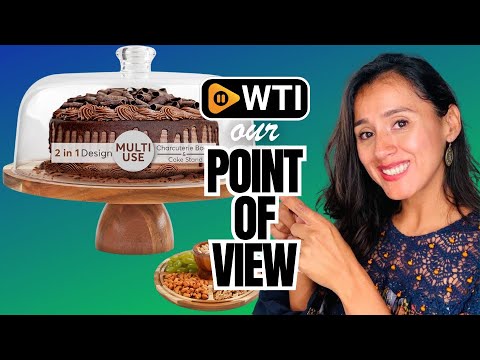 2-in-1 Acacia Wood Cake Stand with Lid - WTI product video review