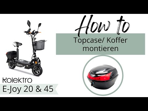 How to: Topcase montieren beim Rolektro E-Joy E-Roller E-Scooter