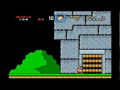 [HD] Super Mario World - Bowser's Castle (Front Door, fastest/easiest way) Final Battle! [TAS]