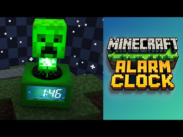 Vídeo relacionado con Paladone Reloj Despertador Creeper Minecraft - Producto Oficial, Incluye música del Juego y luz Nocturna para niños y Adolescentes, Accesorio para Sala de Juegos, Regalo para Gamers