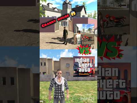 Indian Bike driving 3D vs Indian theft auto #shorts