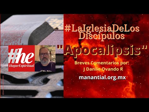 #LaIglesiaDeLosDiscípulos  Apocalipsis 15. 7 y 8  Comentario breve por Danilo Ovando. @ManantialHE