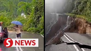 Download lagu Non-stop rain leads to landslides in Penampang and along KK-Tenom road mp3