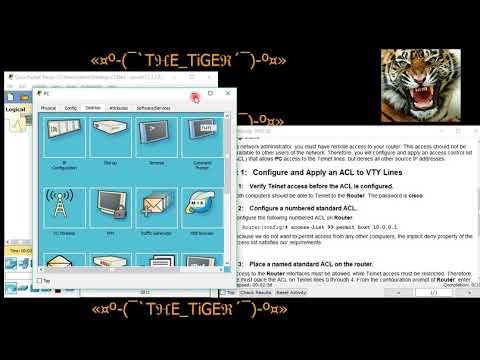 شرح ل Configuring an ACL on VTY Lines - CCNA2 - 7.2.3.3
