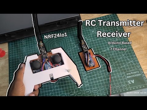 Build Your Own 7-Channel RC Transmitter and Receiver Using Arduino and NRF24L01+