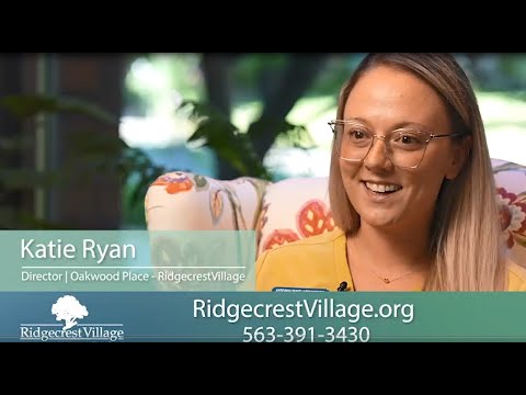 Meet Katie Ryan, Director of Oakwood Place Assisted Living at Ridgecrest Village.