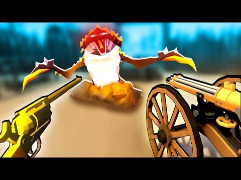 Can the Revolver and Gatling Gun Stop the Monster in Desert Skies?!