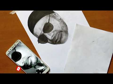SUKHBIR SINGH CHARCOAL DRAWING || Sukhbir Singh - Prince of Bhangra || shreyash kashyap arts